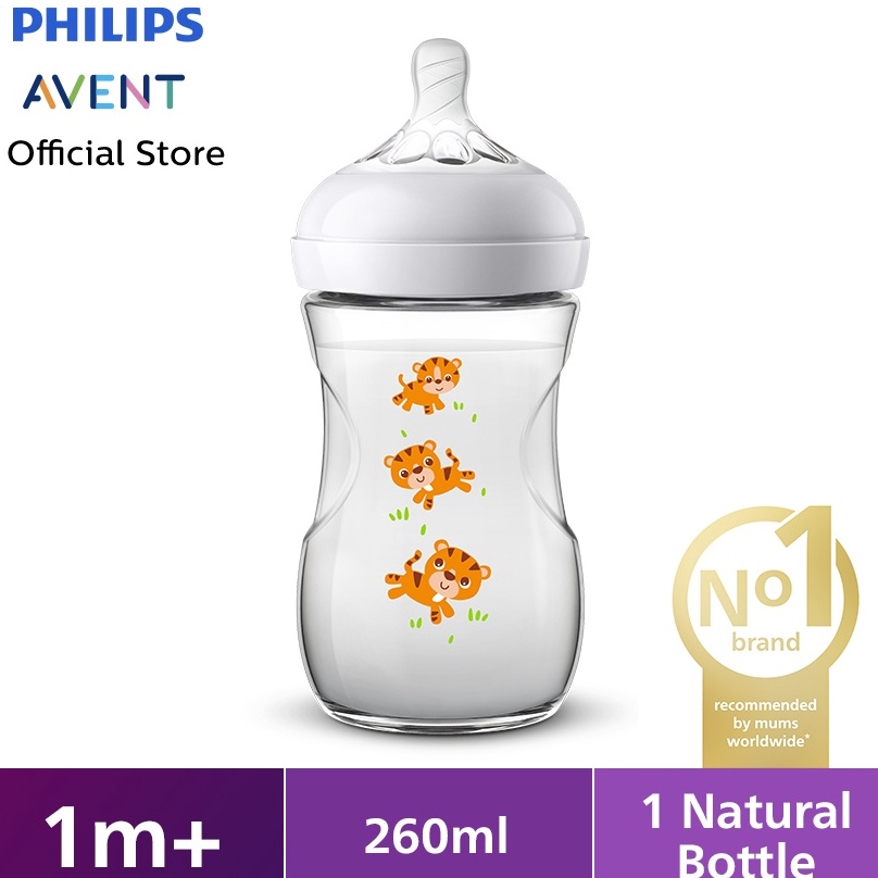 Jual STOK TERBARU Philips Avent Natural Bottle Single 9Oz Tiger SCF627 ...