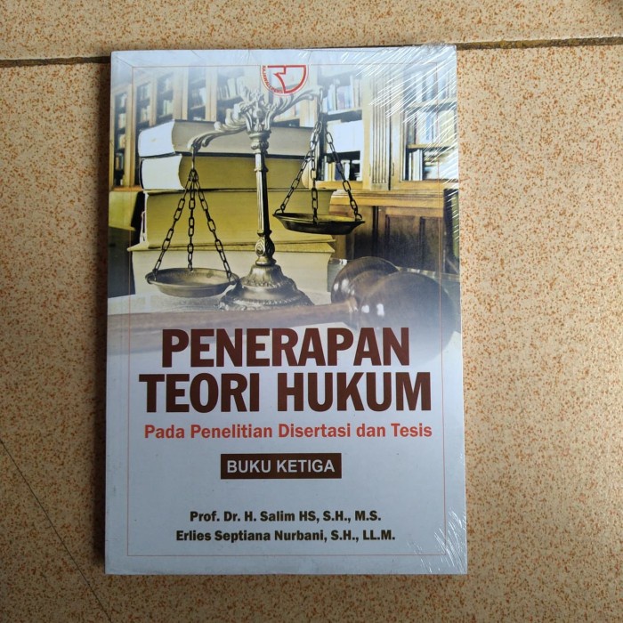 Jual DISKON SPESIAL BUKU PENERAPAN TEORI HUKUM PADA PENELITIAN ...