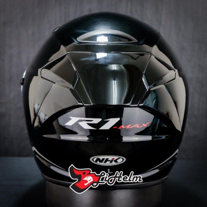 Jual Nhk Helm R1 Max Solid Black R-1 Half Face - Double Visor | Shopee ...
