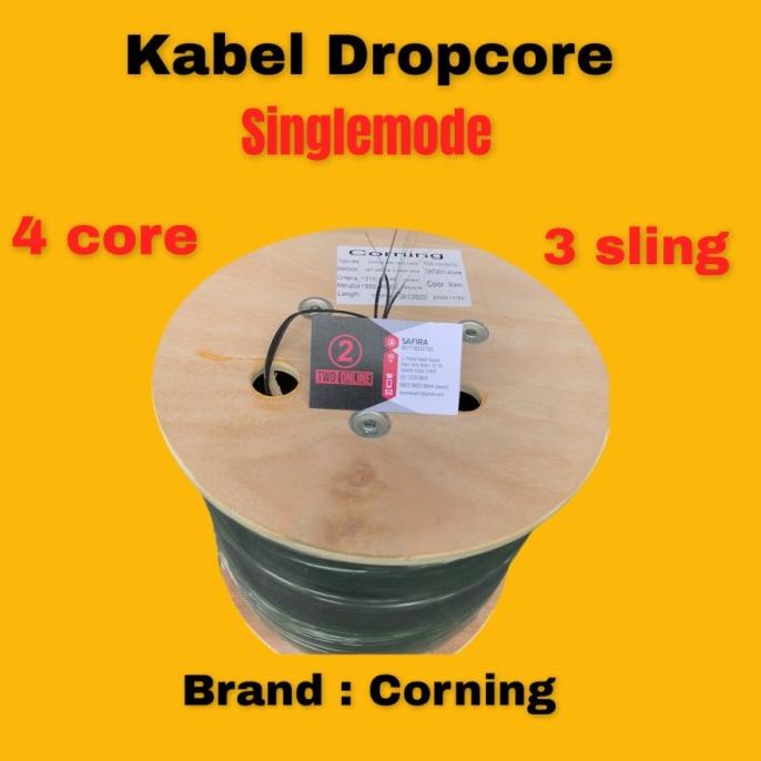 Jual Kabel Fo Dropcore 4 Core /Fiber Optik Dropwire /Optic 3 Sling ...