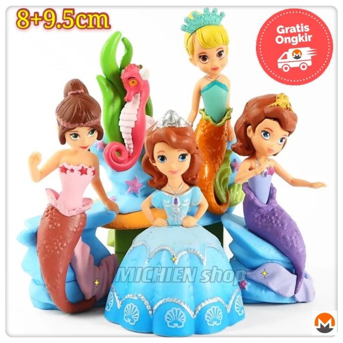 Jual Figure Set Mermaid Putri Duyung Princess Sofia Topper Cake Kue Sofia Shopee Indonesia 3547