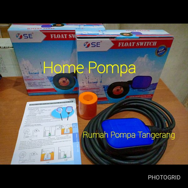 Jual Otomatis Pompa Float Switch Sanei Panjang Kabel 5 Meter | Shopee ...