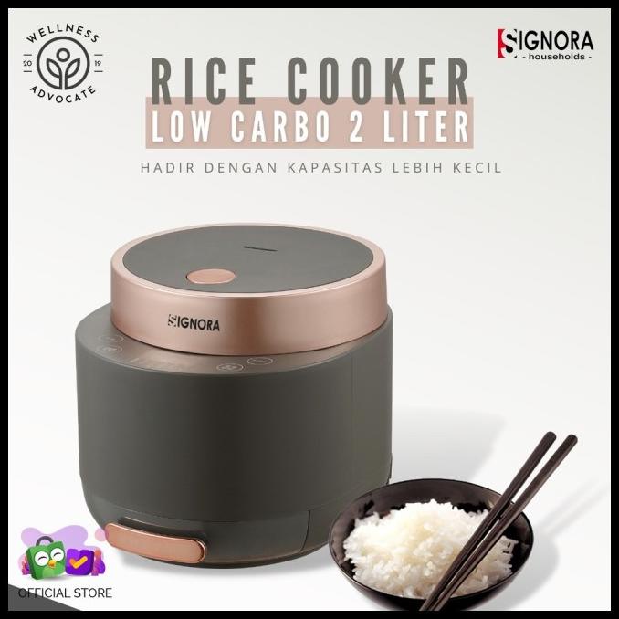 Jual Signora Rice Cooker Low Carbo alat masak tanak nasi rendah gula