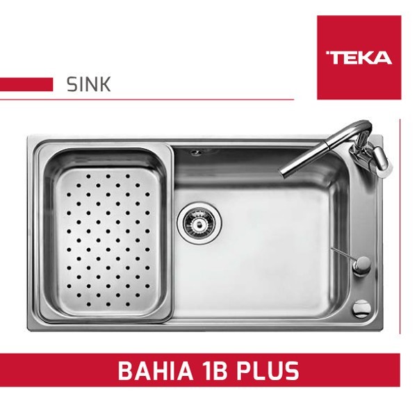 Jual Teka Kitchen Sink Topmount Bahia 1b Plus Bak Cuci Piring 1 Lubang 86cm Shopee Indonesia 8906