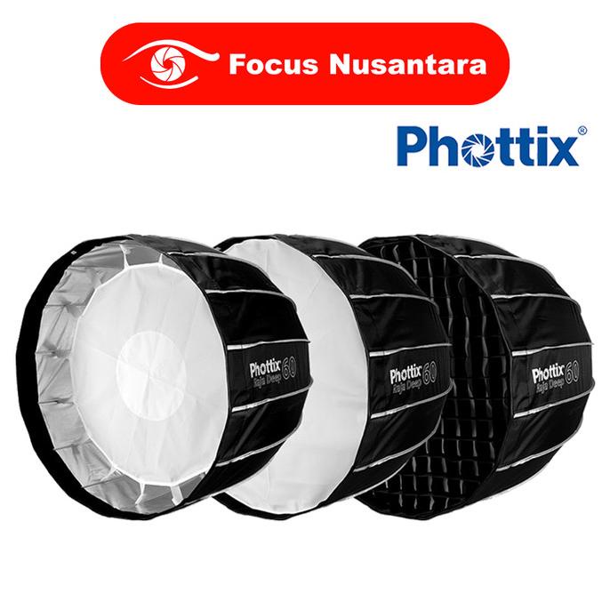 Jual BARU !!! Phottix Raja Deep Quick-Folding Octa Softbox 60cm (24 ...