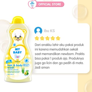 Jual ↑ MY BABY Hair & Body Wash Pump 385ml - Sabun Bayi & Shampo 2in1 ...