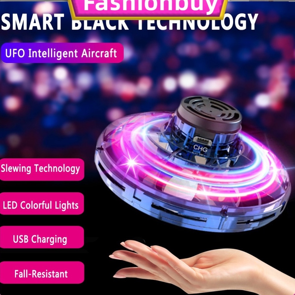 Jual Best Product 【BISA COD】Flynova Drone UFO Bola Terbang UFO ravissa spinner Gyro led flying