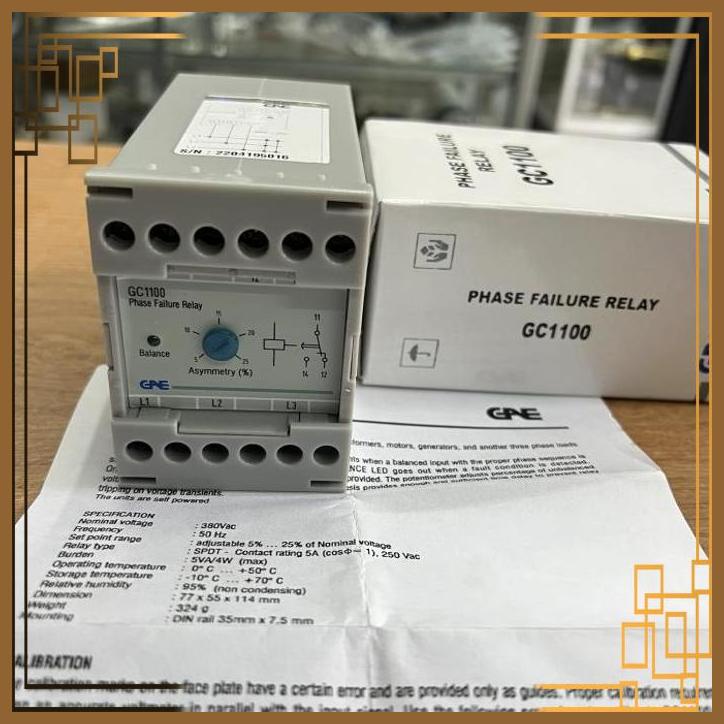 Jual [SBD] GAE Phase Failure Relay Type GC1100 / G 1100 ORIGINAL