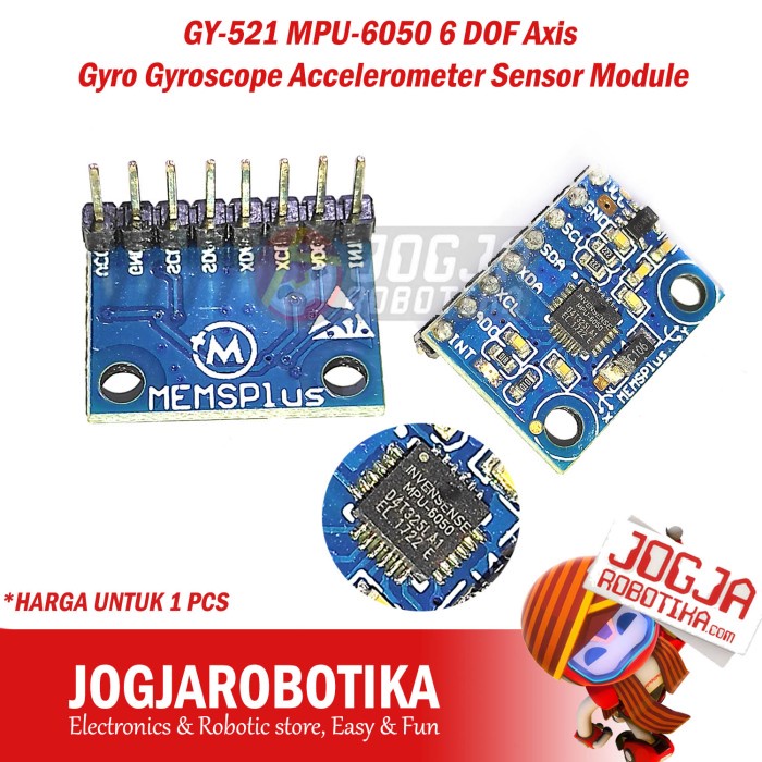 Jual MPU6050 6 DOF Axis Gyro Gyroscope Accelerometer Sensor Module Shopee Indonesia