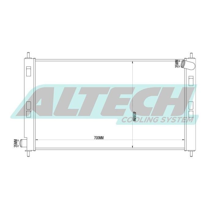 Jual Radiator Alumunium Altech 2 Ply Mitsubishi Outlander Lancer Ex Evo ...