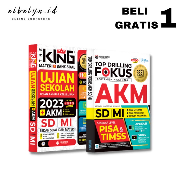 Jual BUKU BEST SELLER THE KING UJIAN SEKOLAH + AKM SD 2022-2023 ...