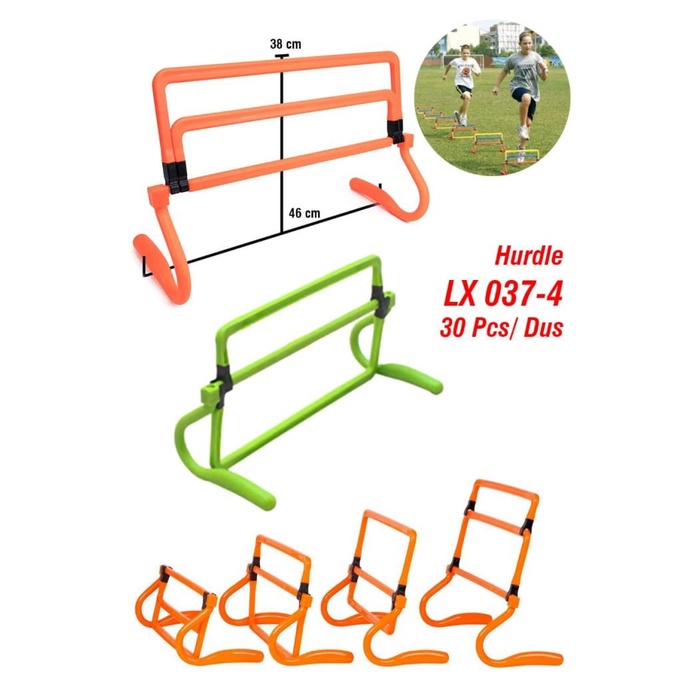 Jual Satu Set (5 Pcs)Hardel Hurdle Rintangan Untuk Latihan Adjastable ...