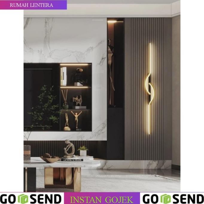 Jual Lampu Dinding Led Emas Modern Desain Nordik Untuk Dekorasi Rumah ...