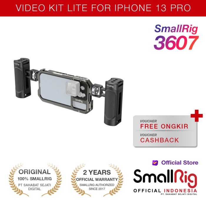Jual SMALLRIG METAL FULL CAGE VIDEO KIT LITE FOR IPHONE 13 PRO 3607 ...