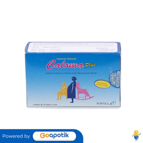 Jual CALOMA PLUS BOX 60 KAPSUL | Shopee Indonesia
