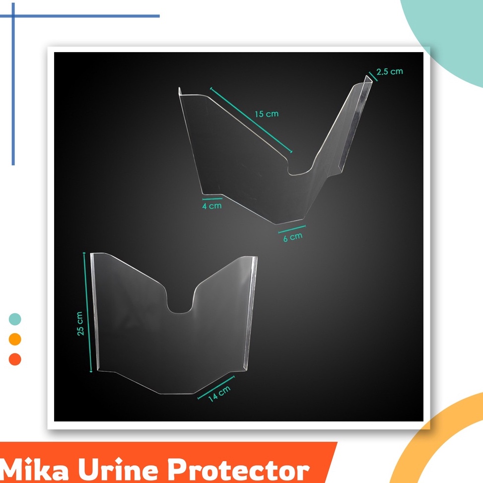 Jual Wow Murah Meriah Mika Urine Protector Sekat Akrilik Toilet