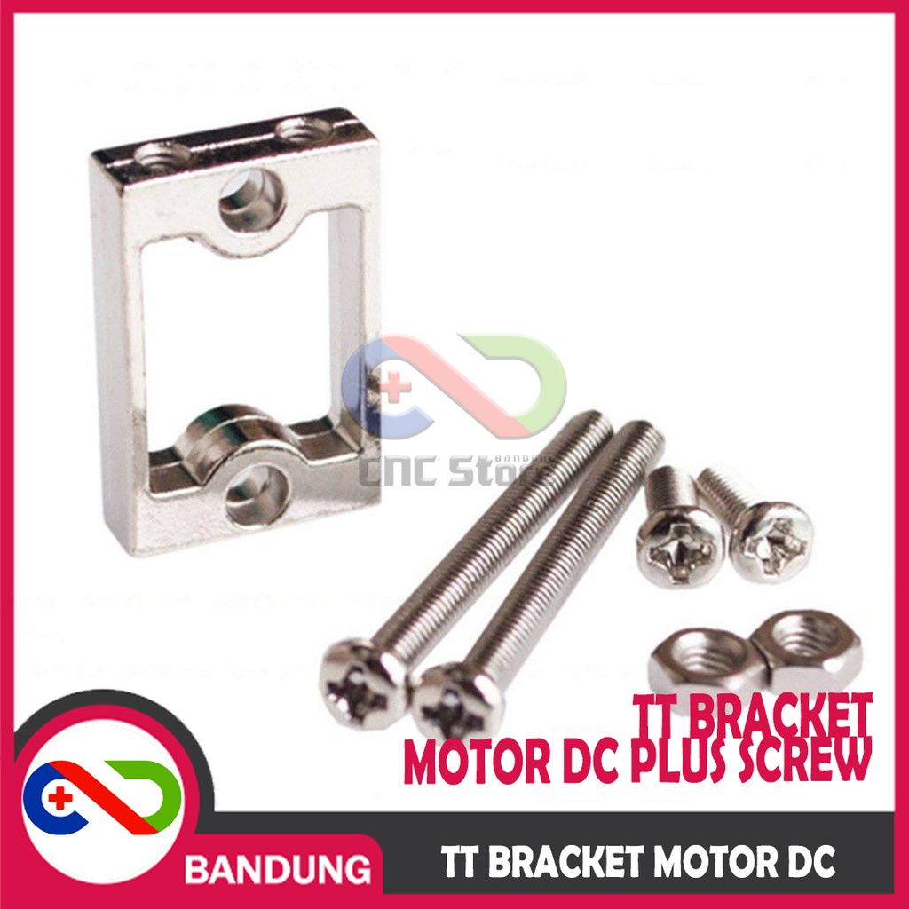 Jual Tt Bracket Motor Dc Allumunium Alloy Smart Car With Screw Holder