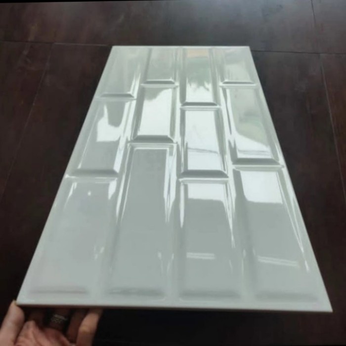 Jual Baru Keramik Roman Dinding Kamar Mandi 30X60 Dtube White | Shopee