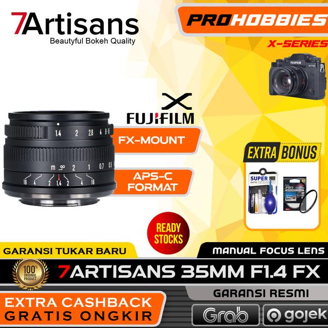 Jual Promo Lensa 7artisans 35mm F1 4 For Fujifilm Fx Mount X Series