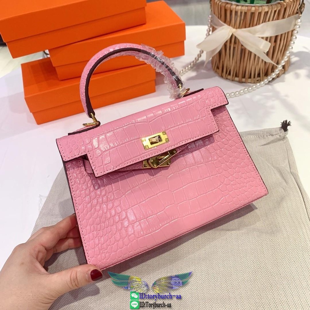 Jual Crocodile grainy Herme_ mini Kelly handbag pochette cosmetic ...