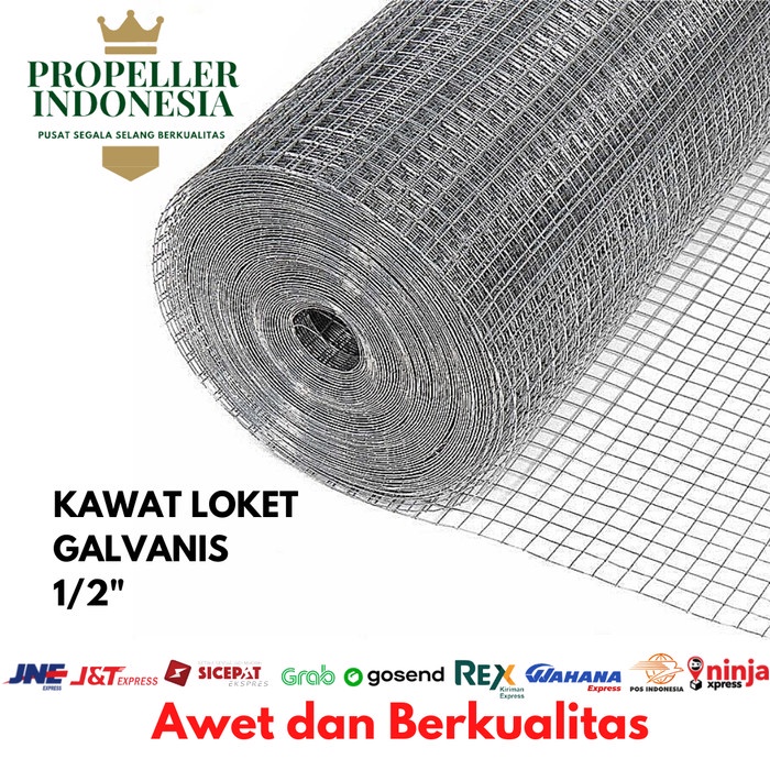 Jual KAWAT LOKET GALVANIS PUTIH 1/2 INCH KAWAT RAM PUTIH KAWAT AYAM ...