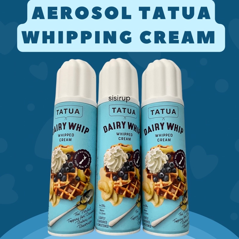 Jual Aerosol Tatua Whipping Cream / Whip Cream Tatua Semprot / Whipped ...
