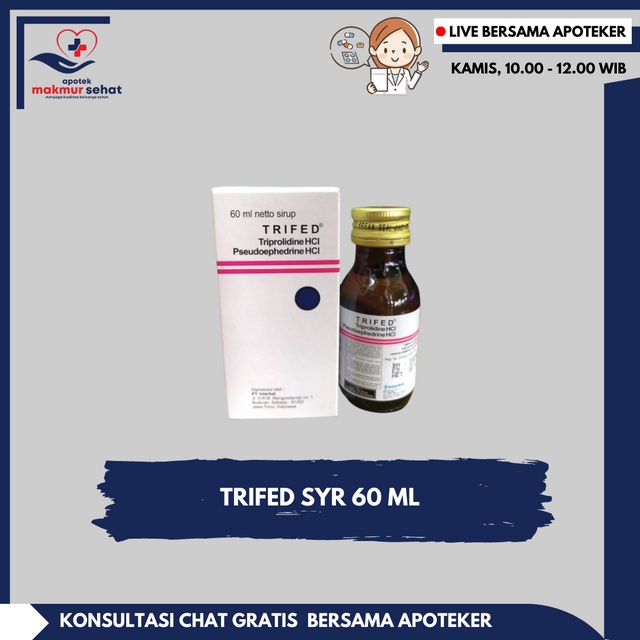 Jual TRIFED SYRUP 60 ML | Shopee Indonesia