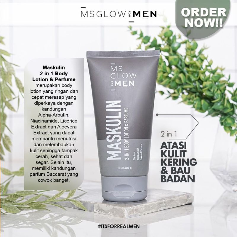 Jual MASKULIN 2IN1 BODY LOTION & PARFUM | Shopee Indonesia