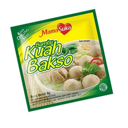 Jual Mamasuka Bumbu Kuah Bakso Sachet Rasa Daging Sapi 96 Gram 1