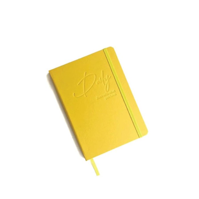 Jual DAILY JOURNAL (NOTEBOOK) JOSE CAROL (BLANK UNLINED PAGES) YELLOW ...