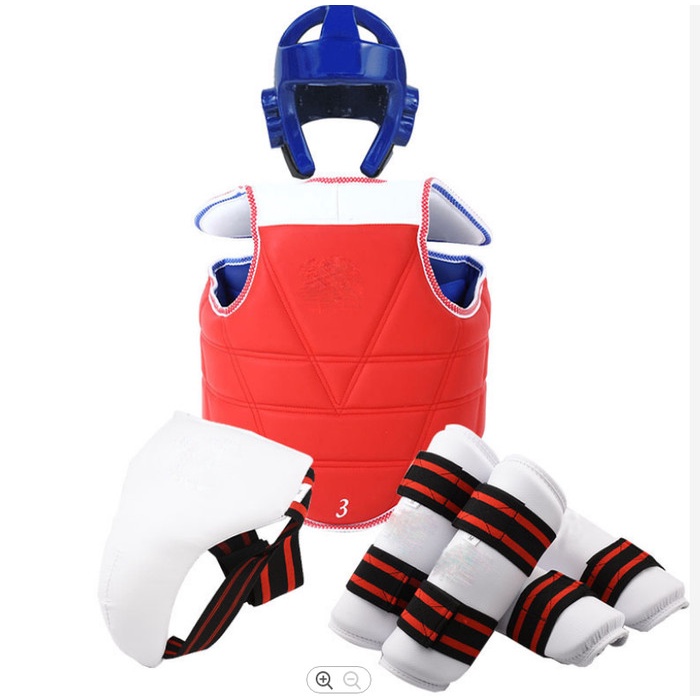 Jual Paket Taekwondo Body Protector Taekwondo Helm Pelindung Vital