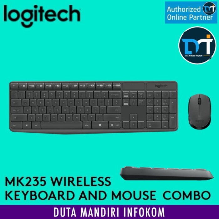 Jual LOGITECH MK235 - WIRELESS COMBO KEYBOARD & MOUSE COMBO I MK-235 ...