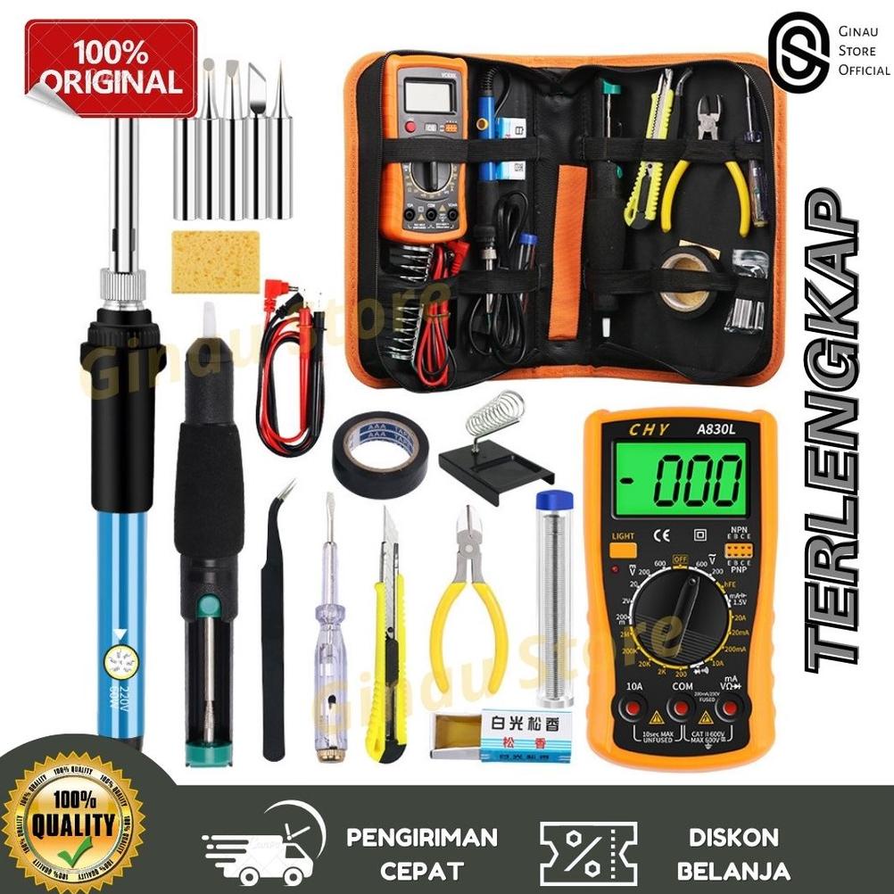 Jual Update - Set Solder Listrik Lengkap Dengan Multimeter Iron Tool ...