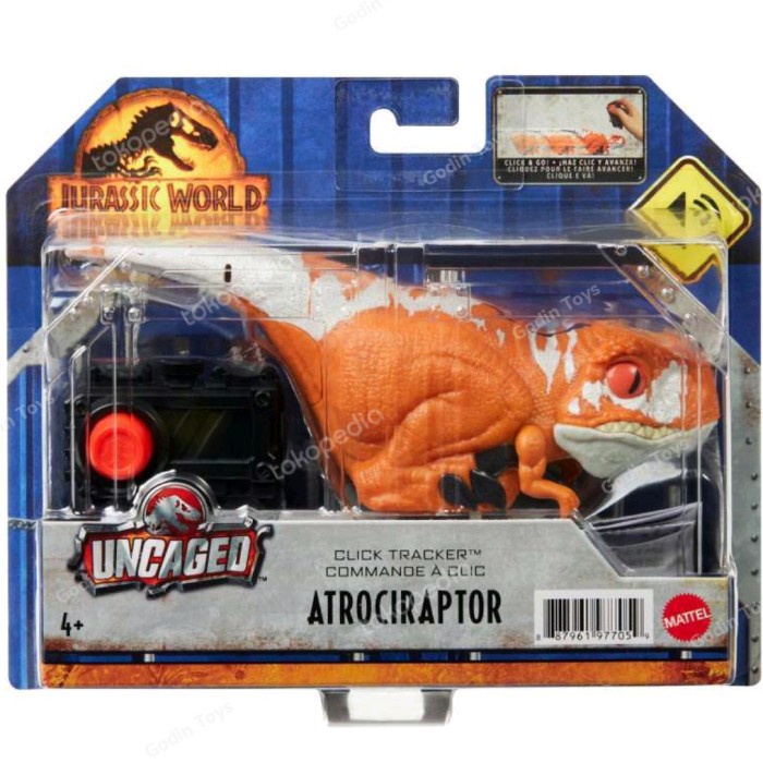 Jual COD Jurassic World Uncaged Atrociraptor Orange Click Tracker ...