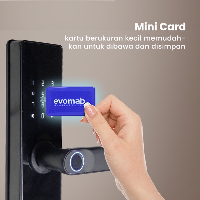 Jual evomab Smart Door Lock Kunci Pintu Digital Bahasa Indonesia EDLK