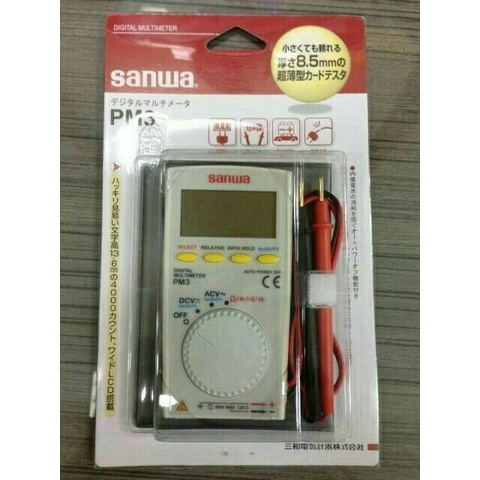 Jual [Original] Sanwa Digital Multimeter Pm 3 / Multitester Pm3 ...
