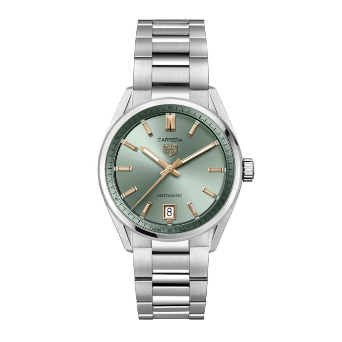 Jual New Ori Tag Heuer Carrera Lady Mint Green 36 Mm Wbn2312