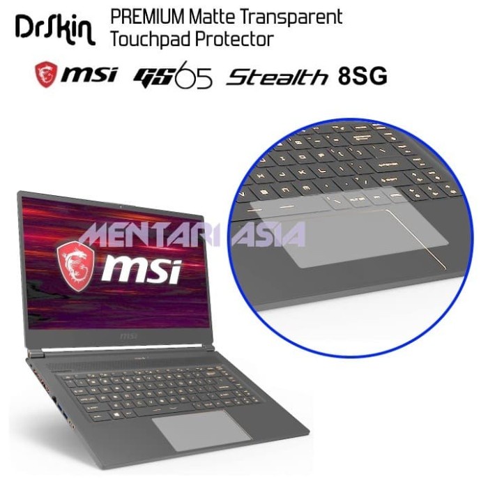 Jual Touchpad Protector MSI GS65 Stealth 8SG DrSkin Translucent MATTE