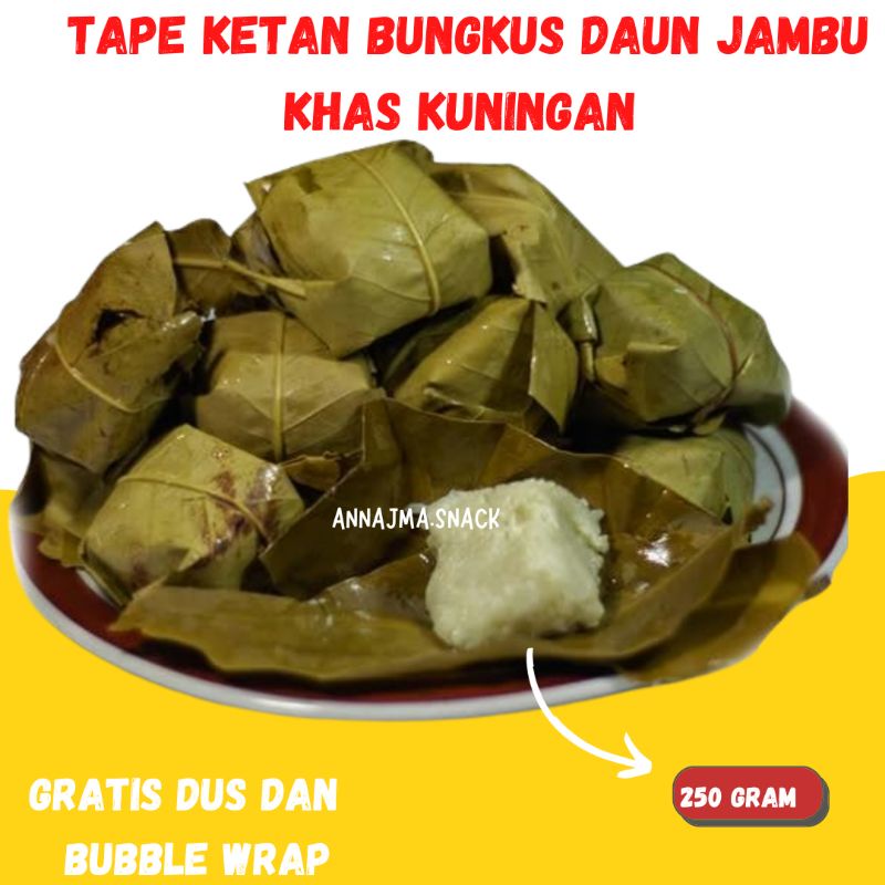 Jual TAPE KETAN BUNGKUS DAUN JAMBU KHAS KUNINGAN Shopee Indonesia