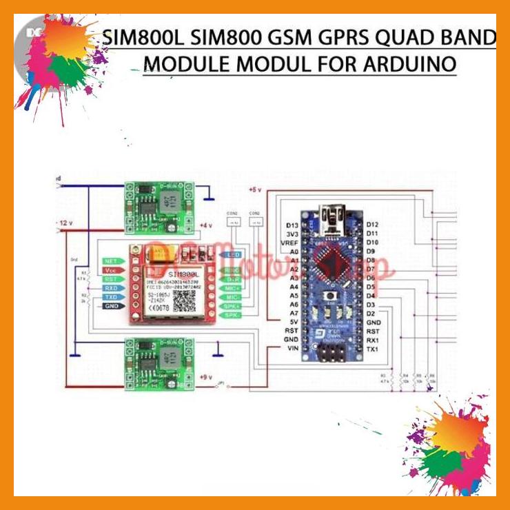 Jual Sim800l Sim800 Gsm Gprs Quad Band Module Modul For Arduino Dms Shopee Indonesia 6406