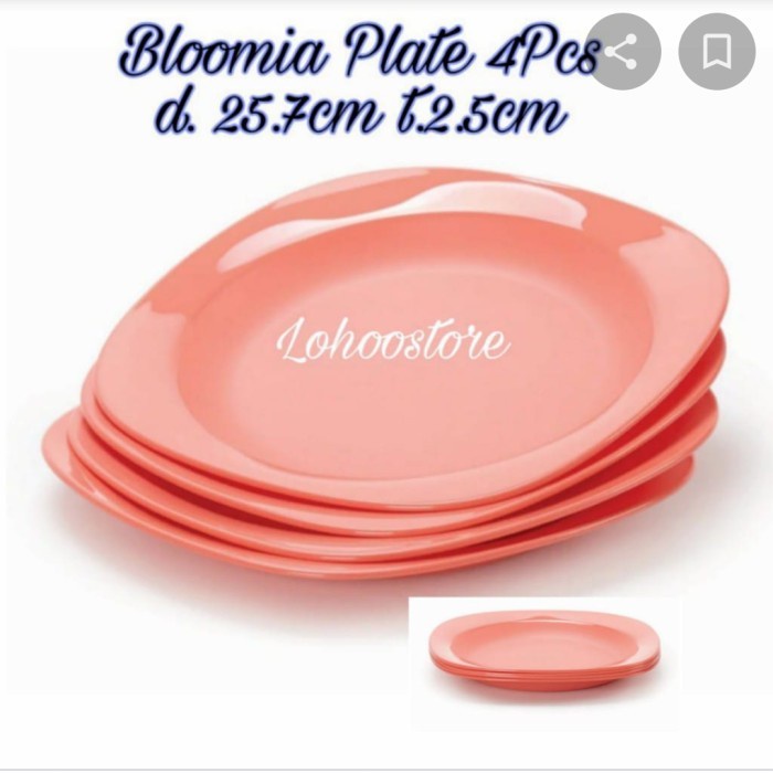 Jual Promo Tupperware Bloomia Plate 4Pcs | Shopee Indonesia