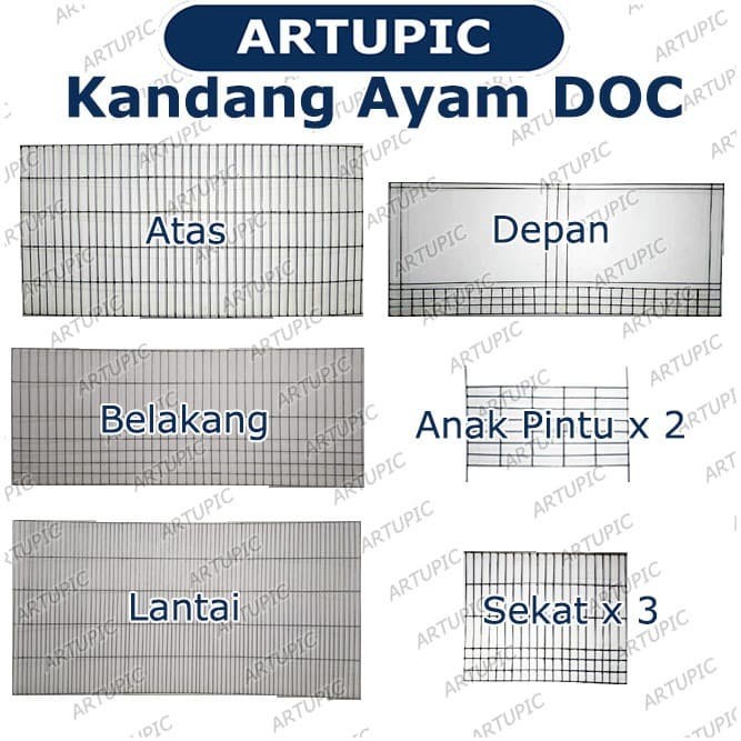 Jual KANDANG AYAM DOC PULLET BATERAI KAWAT GALVANISE KANDANG ANAK AYAM