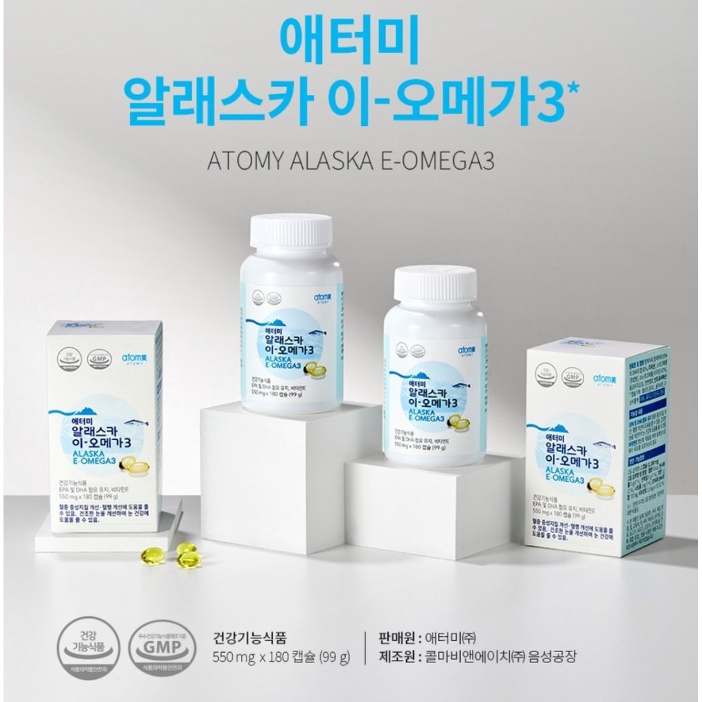 Jual Alaska E Omega 3 Atomy Kurangi Lemak Darah Jantung Stroke