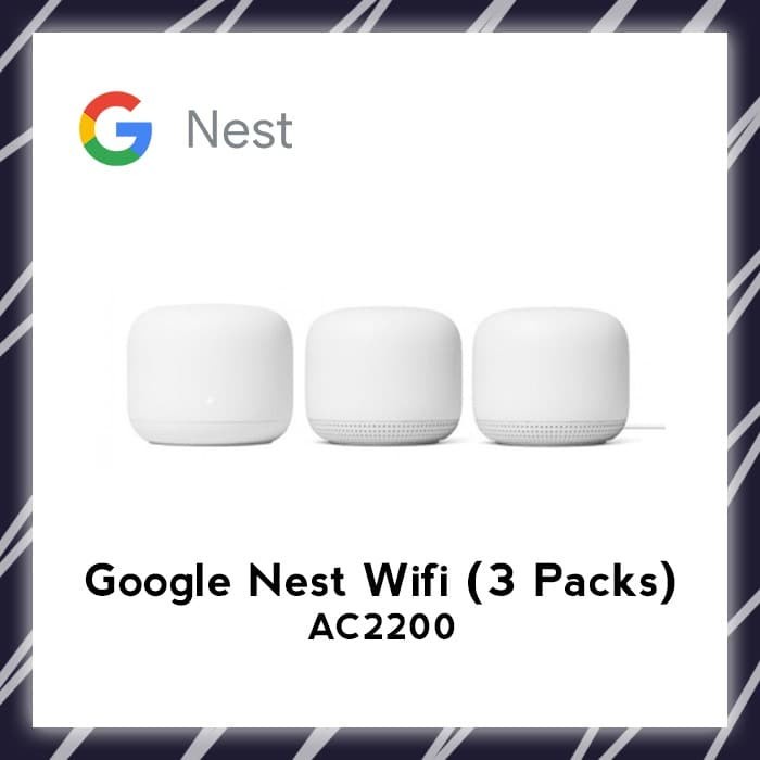 Jual Google Nest WiFi Router 2nd Gen ( 3 pack ) | Shopee Indonesia