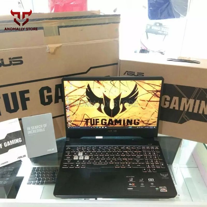 Jual ASUS TUF FX505DD RYZEN 5-3550H GTX1050 HDD 1TB MULUSS FULLSET