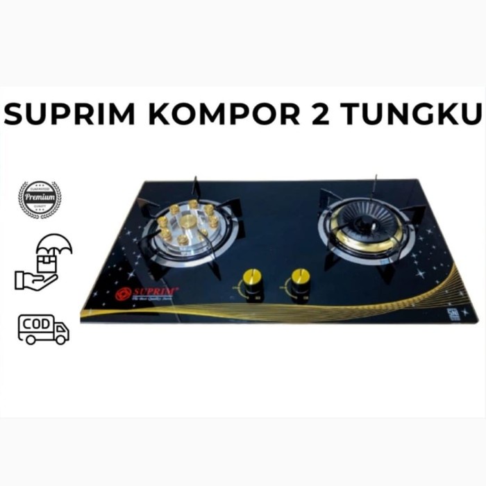 Jual Kompor Gas Tanam Kaca Suprim Supra Tungku Api Bisa Tanam