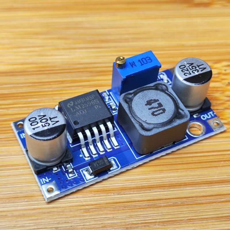Jual LM2596 Adjustable Module Regulator DC Step Down 3A in 3-40V out 1.