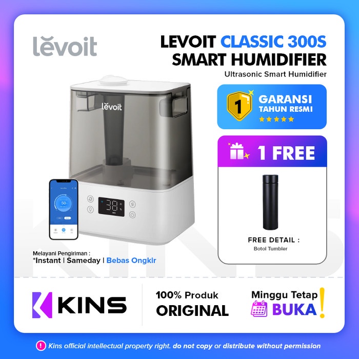 Jual LEVOIT CLASSIC 300S SMART ULTRASONIC COOL MIST HUMIDIFIER USA ...