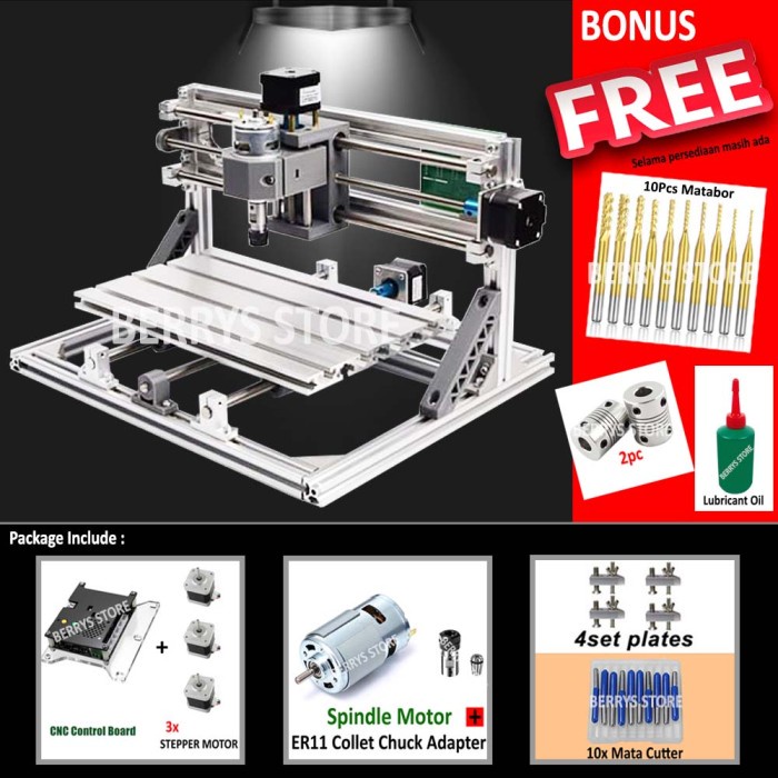 Jual MESIN CNC MINI ROUTER MILLING CUTTING GRAFIR PCB KAYU AKRILIK ...