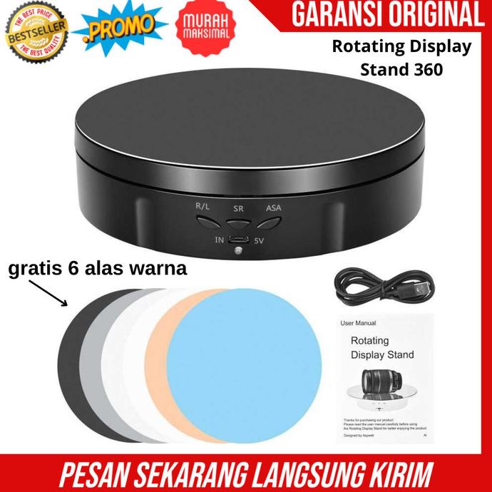 Jual Alas Putar Produk Fotografi Rotating Stand Display Muter Putar 360 ...